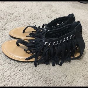 fringe sandals